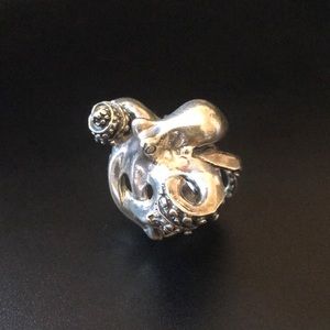 Sterling Silver Octopus Ring